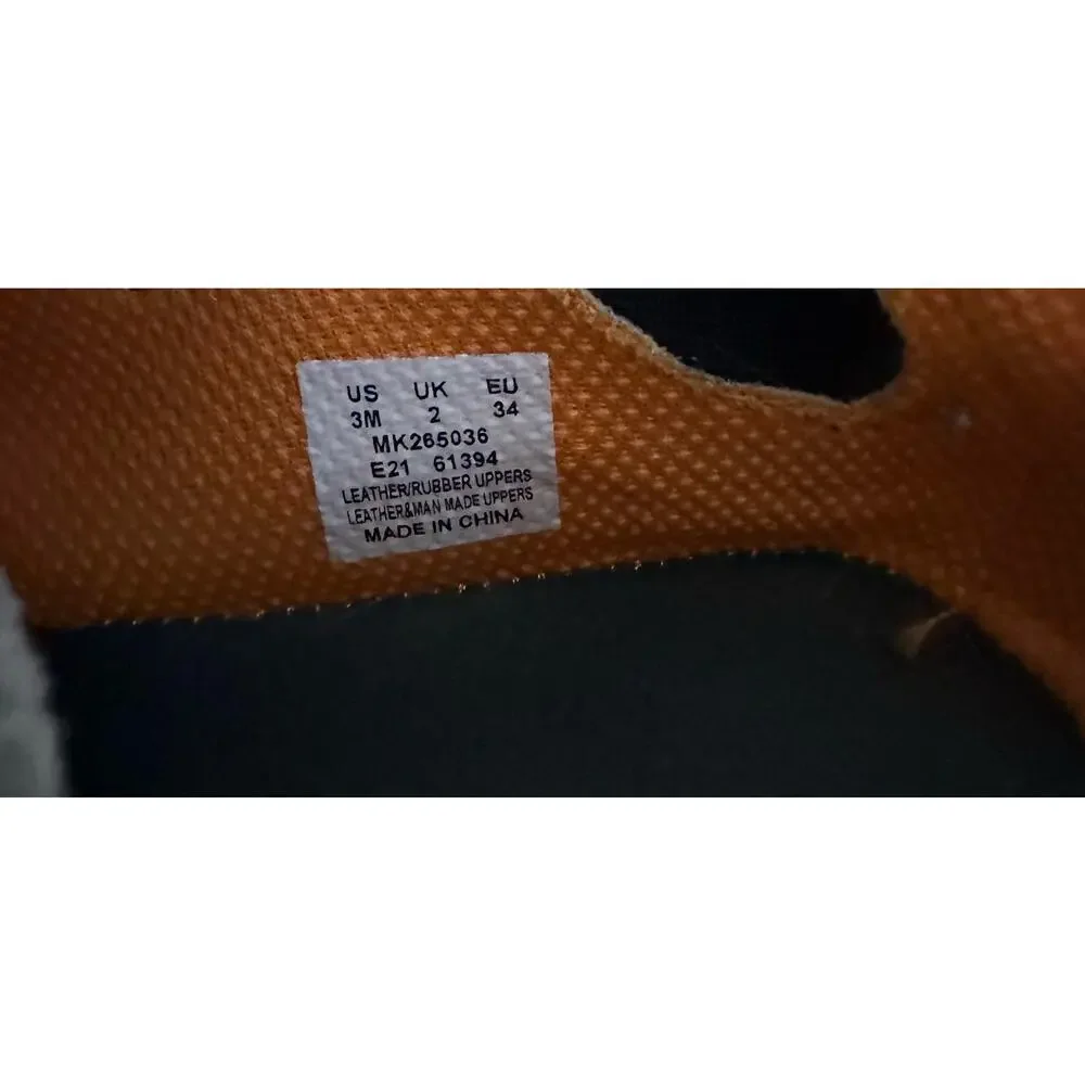 Merrell Kids Brown and Orange Slip-On Hiking Shoes